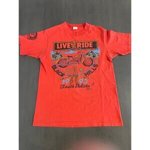 Vintage Sturgis T-Shirt 1992 Black Hills Harley Davidson Sz M Single Stitch